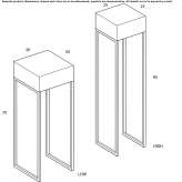 Console table made of lacquered OSB with drawers Betley