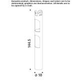 Powder-coated aluminum and iron umbrella hanger/stand Huecas