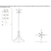 Beech wood coat stand Limoeiro