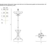 Beech wood coat stand Limoeiro