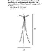 Stojak na płaszcze jesionowy Tossicia