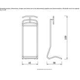 Steel service stand Sulphur