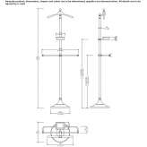Brass stand and towel rack Turnhout