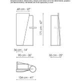 Metal service stand Creil