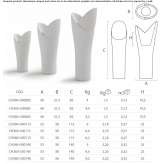 Garden vase made of high polyethylene with light Saluggia