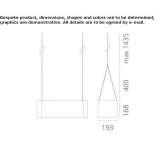 Wisząca aluminiowa doniczka Vestreno