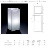 Square polyethylene flowerpot with lighting Guacui