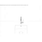 Single steel suspended sink Navafria