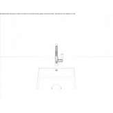 Single steel suspended sink Oneida