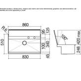 Built-in single stainless steel sink Perk