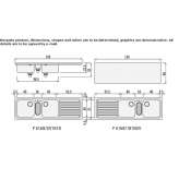 Two-bowl built-in stainless steel sink with drainer Zory