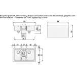 Two-bowl built-in stainless steel sink with drainer Zory