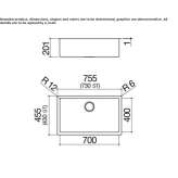 Single built-in stainless steel sink Hoslwang