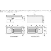 Built-in stainless steel sink with drainer Zory