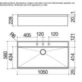 Single stainless steel sink for underwall installation Yolboyu