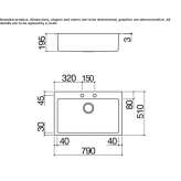 Built-in single stainless steel sink Crick