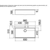 Single built-in stainless steel sink Salla