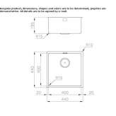 Single built-in stainless steel sink Haworth