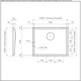 Basic stainless steel sink Toxtla