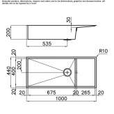 Stainless steel undermount sink with drainer Chaltyr