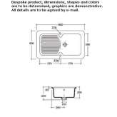 Single built-in sink with drainer Budisov