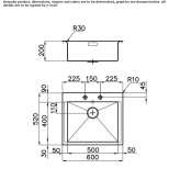 Single undermount stainless steel sink Ringelai