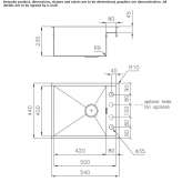 Single undermount stainless steel sink Chaltyr