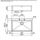 Single undermount stainless steel sink Chaltyr