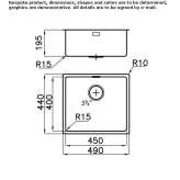 Single undermount stainless steel sink Khebda