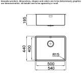 Single undermount stainless steel sink Khebda