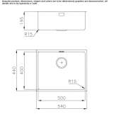 Single undermount stainless steel sink Khebda