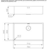 Single undermount stainless steel sink Khebda