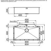 Single undermount stainless steel sink Chaltyr