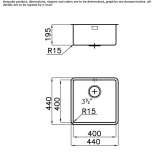 Single undermount stainless steel sink Khebda