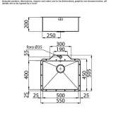 Single undermount stainless steel sink Chaltyr