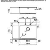 Single undermount stainless steel sink Khebda