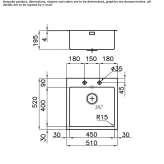 Single built-in stainless steel sink Khebda