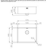 Single built-in sink Penicuik