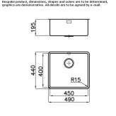 Single undermount stainless steel sink Khebda