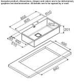 Single stainless steel sink Mongua