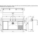 Stainless steel sink with tap and set of accessories Yolboyu