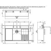 Stainless steel sink with tap and set of accessories Yolboyu