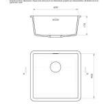 Solid Surface sink for concealed installation Sinesti