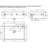 Built-in stainless steel sink Classe