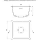 Solid Surface sink for concealed installation Sinesti