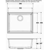 Single cubic sink Brzostek