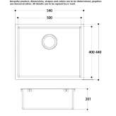 Single undermount stainless steel sink Aubignan