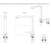 Kitchen faucet with 2 holes and single handle Lloseta