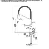 1-hole countertop kitchen faucet with a swivel spout Mitchell