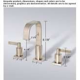 Countertop washbasin tap with single rosettes Gropsani